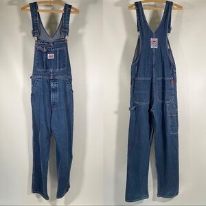 1990s Vintage Ikeda Overalls Blue Jeans 90s Style Medium